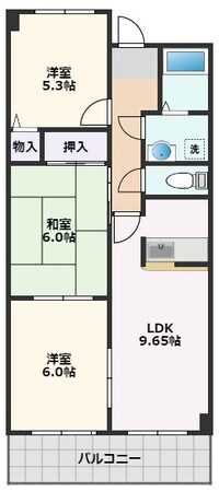 サンリッツ東千里の物件間取画像